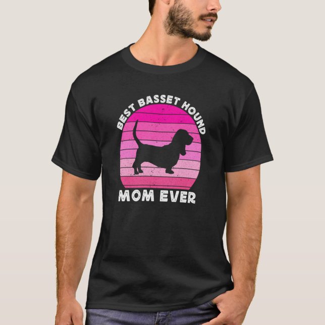 Basset Hound Mom For Women Basset Hound Mom Dog T-Shirt (Vorderseite)
