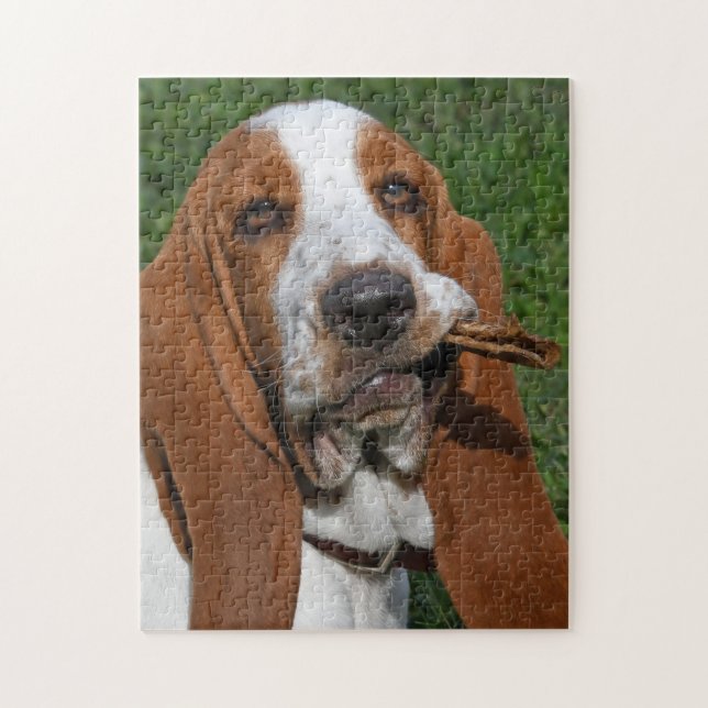 Basset Hound Morning Chew Puzzle (Vertikal)