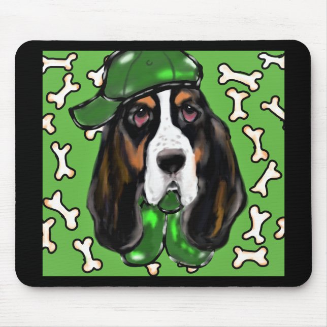 Basset Hound Mousepad (Vorne)