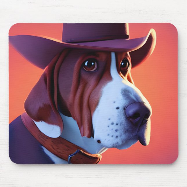 Basset Hound Mousepad (Vorne)