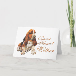 Basset Hound Muttertag Karte