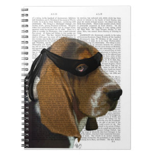 Basset Hound Ninja Notizblock
