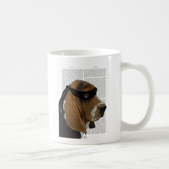 Basset Hound Ninja Tasse (Rechts)