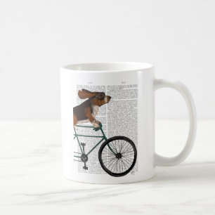 Basset Hound on Bicycle Kaffeetasse