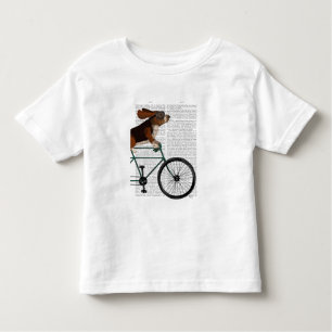 Basset Hound on Bicycle Kleinkind T-shirt