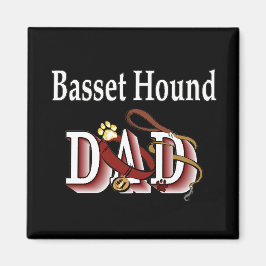 Basset hound Papa Magnet
