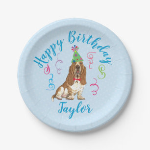 Basset Hound Pappteller