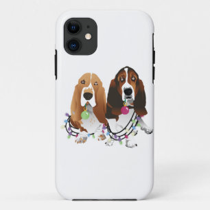 Basset Hound Peace Liebe Freude Weihnachtsdesign Case-Mate iPhone Hülle