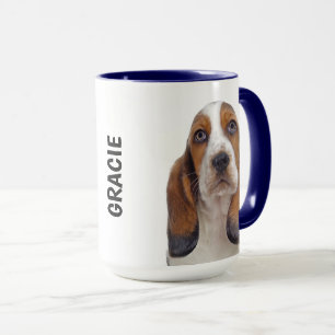 Basset Hound personalisierte Mug Tasse