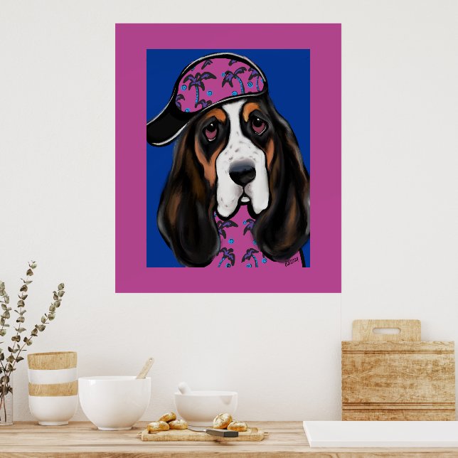 Basset Hound Poster (Küche)