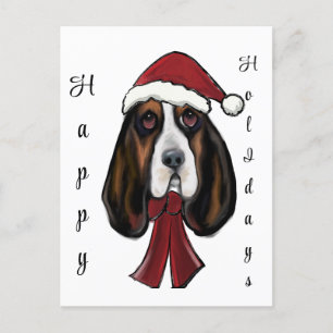 Basset Hound Postkarte
