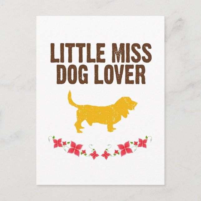 Basset Hound Postkarte (Vorderseite)