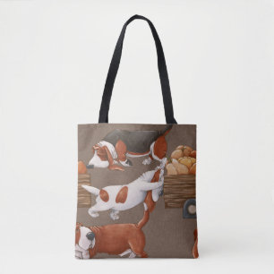 Basset Hound Pumpkin Harvest Pattern