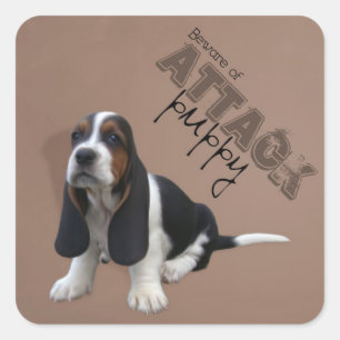 Basset Hound Puppy Sticker
