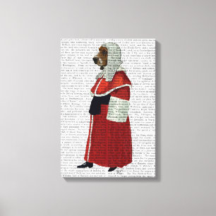 Basset Hound-Richter voll Leinwanddruck