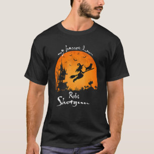 Basset Hound Rides Shotgun Hund Party T-Shirt
