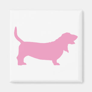 Basset Hound (Rosa) Magnet