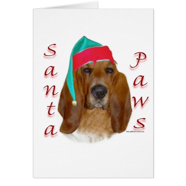 Basset Hound Santa Paws (Vorne)