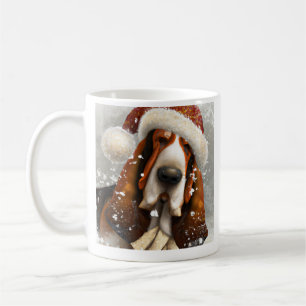 Basset Hound, Santa, Weihnachten Kaffee Tasse