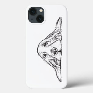 Basset Hound schwarz weiß einfaches Hundebaby Hund Case-Mate iPhone Hülle