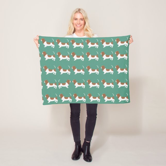 Basset Hound Small Fleece Blanket (Beispiel)