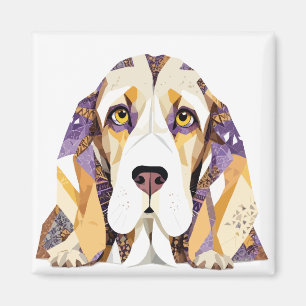 Basset Hound spielerisch Adorable Fun Animal Color Magnet