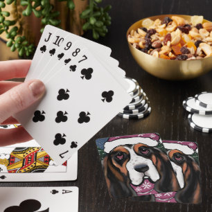 BASSET HOUND  SPIELKARTEN