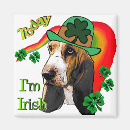 Basset Hound St. Patricks Day Magnet
