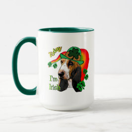Basset Hound St Patricks Day Tasse