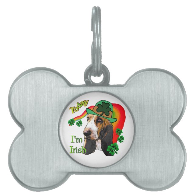 Basset Hound St Patricks Day Tiermarke (Vorderseite)