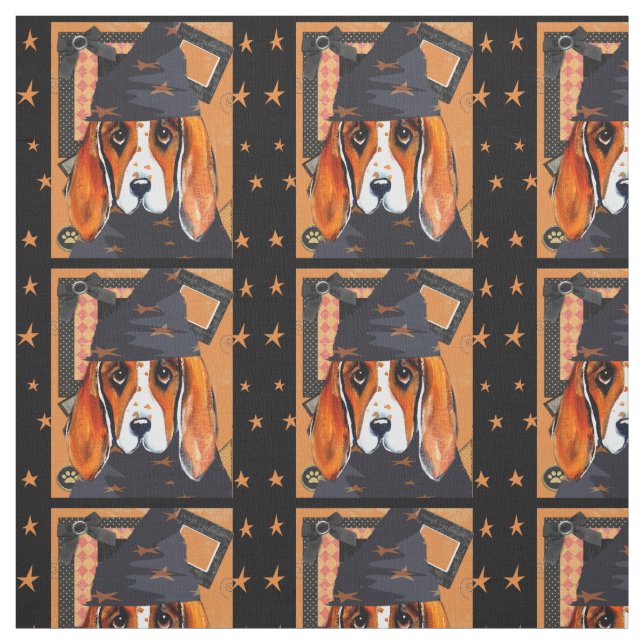Basset Hound Stoff (Muster)