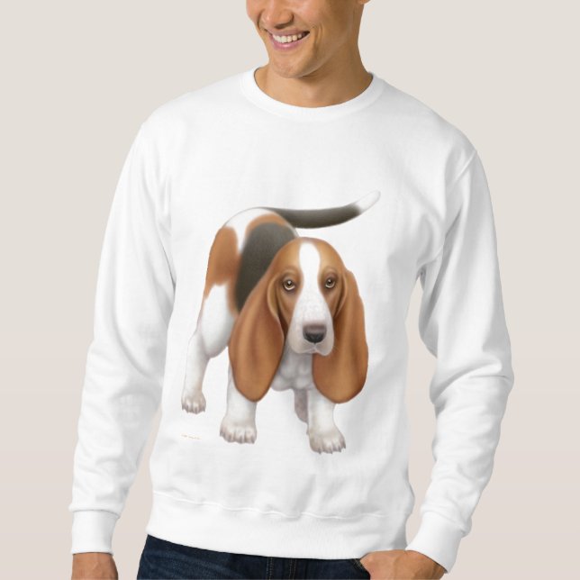 Basset Hound-Sweatshirt Sweatshirt (Vorderseite)