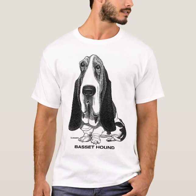 Basset Hound T - Shirt (Vorderseite)