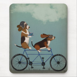 Basset Hound Tandem Mousepad