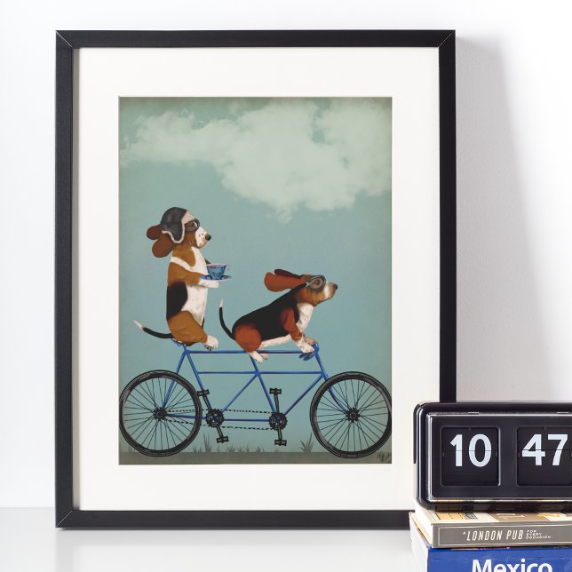 Basset Hound Tandem Poster (Von Creator hochgeladen)