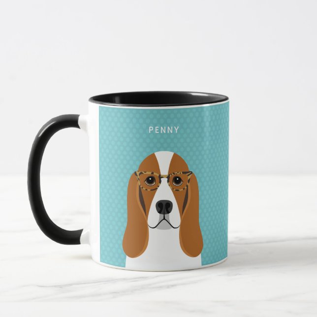 Basset-Hound-Tasse Tasse (Links)