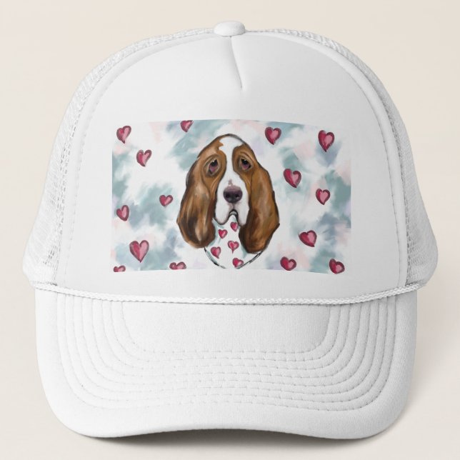 Basset Hound Truckerkappe (Vorderseite)