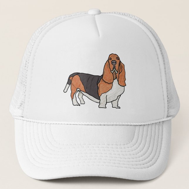 Basset Hound Truckerkappe (Vorderseite)