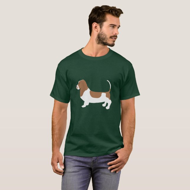 Basset Hound Tshirt (Vorne ganz)