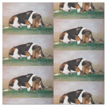 Basset Hound und Bunny Dog Kunststoffe
