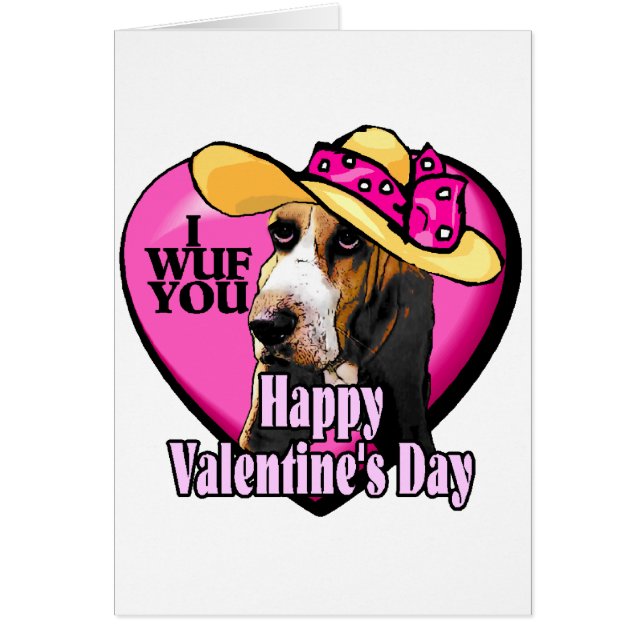 Basset Hound Valentinstag (Vorne)