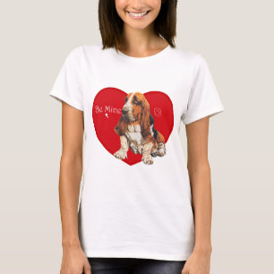 Basset Hound Valentinstag T-Shirt