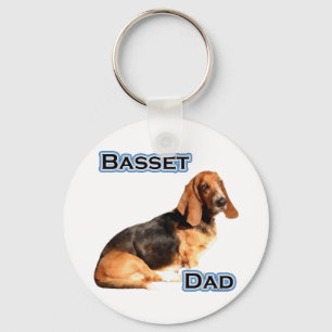 Basset Hound Vater 4 - Schlüsselanhänger