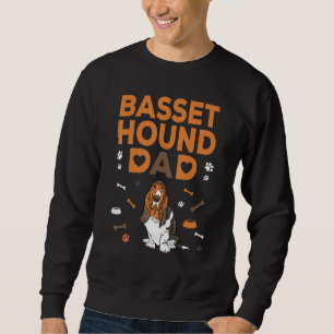 Basset Hound Vater Funny Basset Hound Vater Eigent Sweatshirt