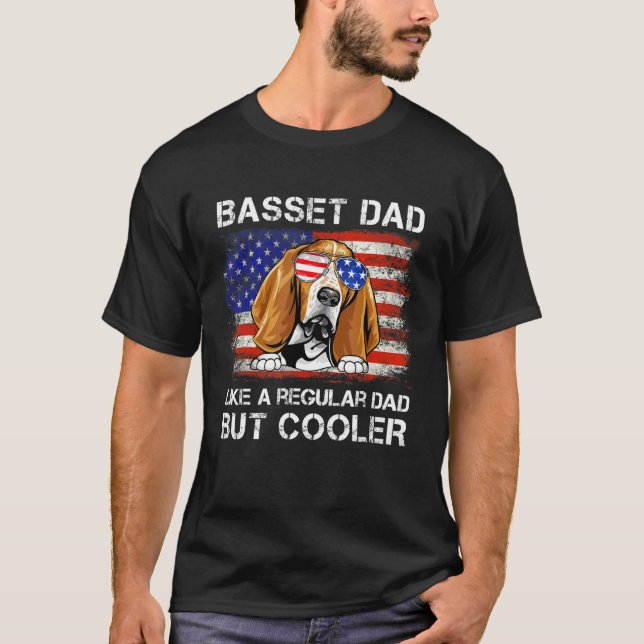 Basset Hound Vater wie ein normaler Vater, aber Co T-Shirt (Vorderseite)