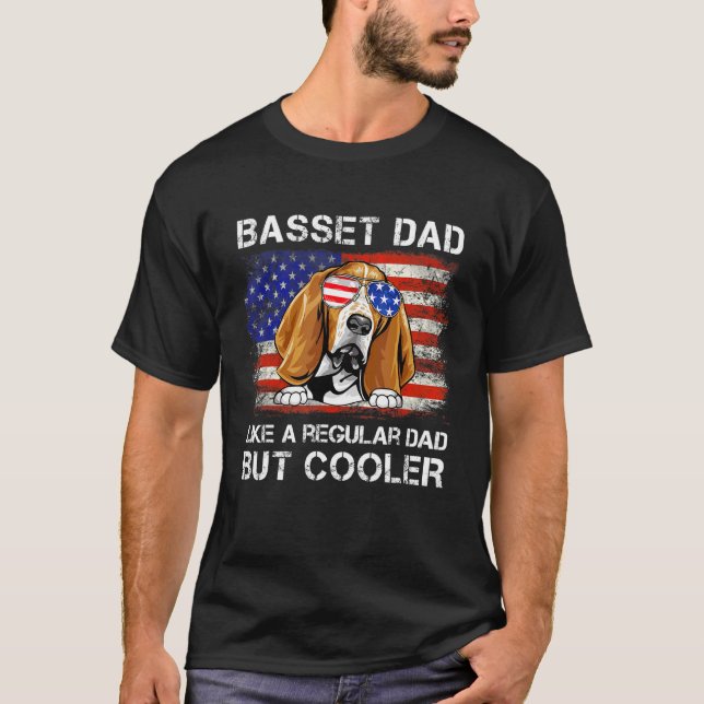 Basset Hound Vater wie ein normaler Vater, aber Co T-Shirt (Vorderseite)