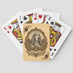 Basset Hound, Vintage Heritage Hund Spielkarten