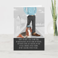 Basset Hound vom Tag des Hundes-Vaters