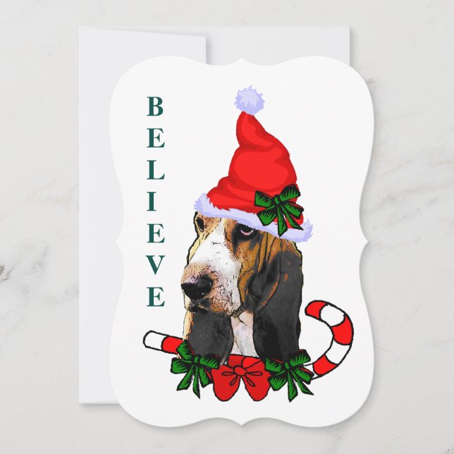 Basset Hound Weihnachten (Vorderseite)