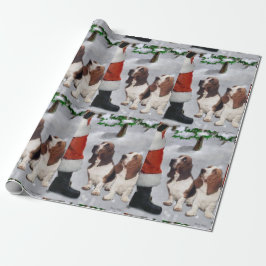 Basset Hound Weihnachten Geschenkpapier